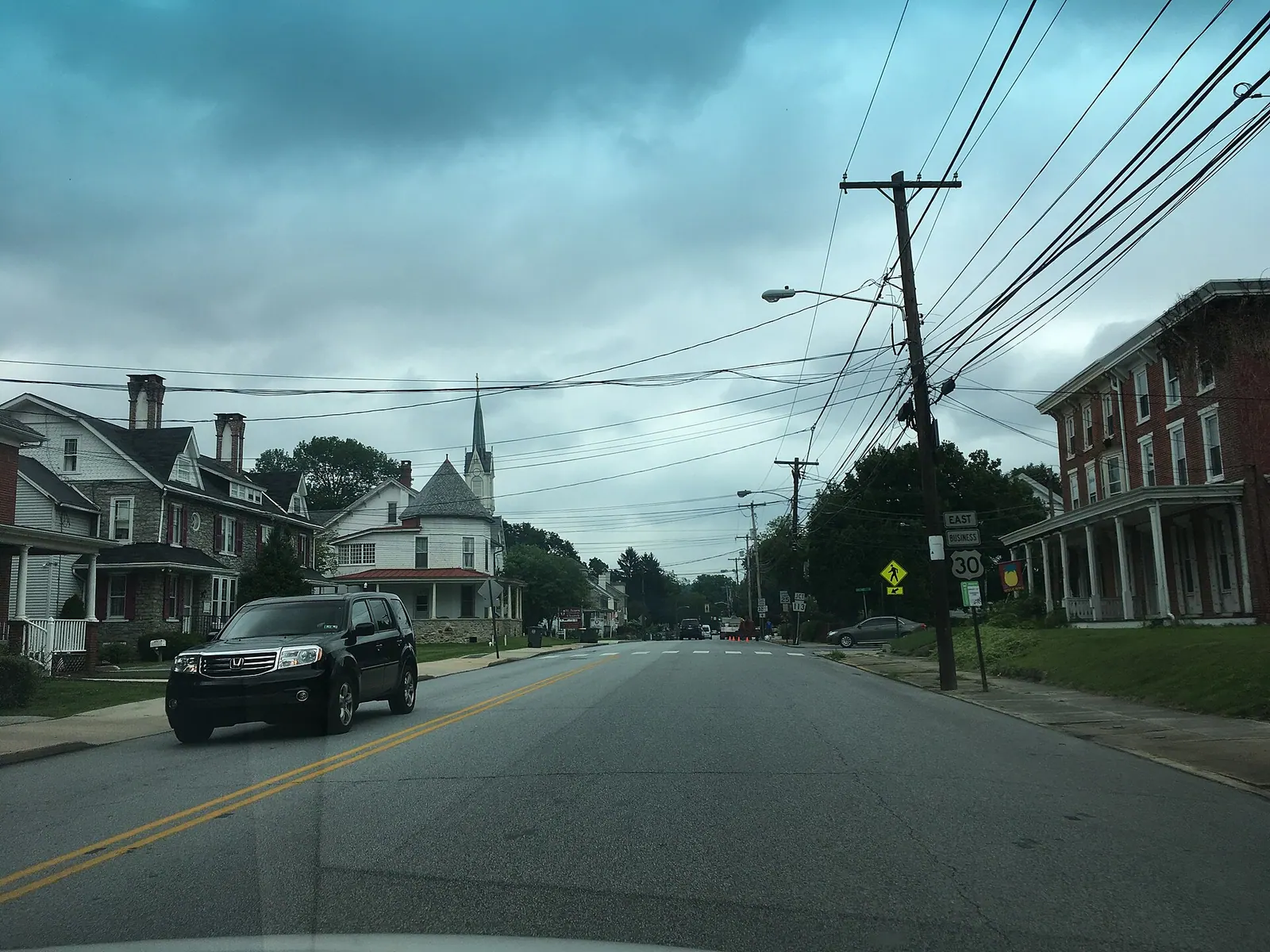 Lancaster Avenue approaching Uwchlan Avenue
